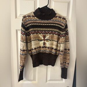 Vintage snowflake fall sweater